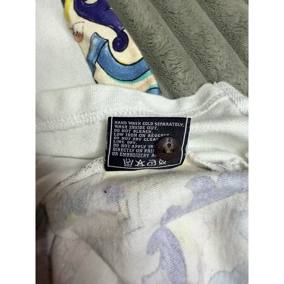 AKOO Mens Polo‎ Shirt Size S Colorful Preppy Embroidered Unique Multocolor - Picture 8 of 9